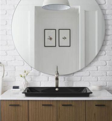 2-6 mm High Quality Bathroom Wall Mounted Frameless Bevel Edge Silver Mirror