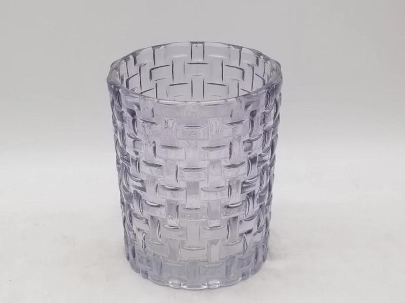 Elegant Glass Candle Holder with Various Customized Colors