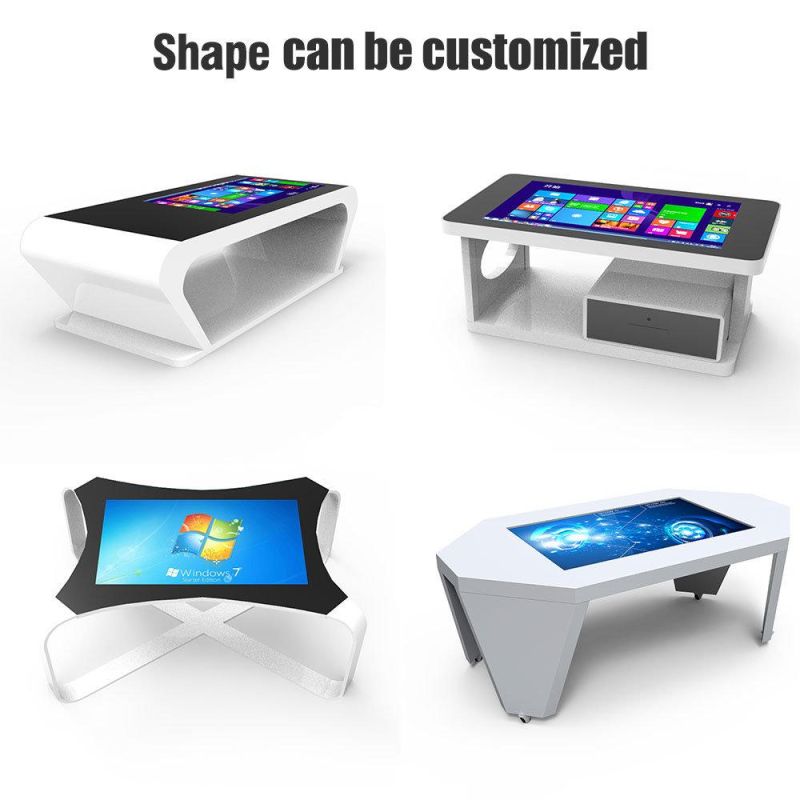 43/49/55/65 Inch Touch Screen Advertising Display Interactive Table All in One Meeting Conference Smart Table for Tea/Coffee/Game/Bar