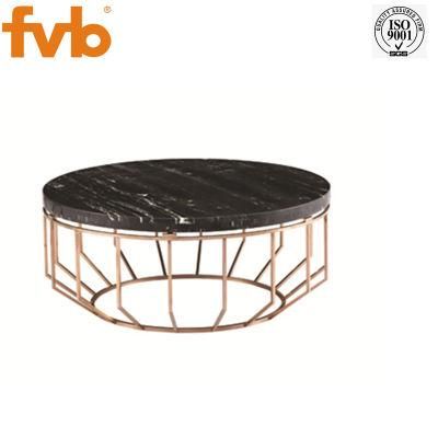 2019 Customized Morden Round Shape Glass Black Coffee Table with SGS