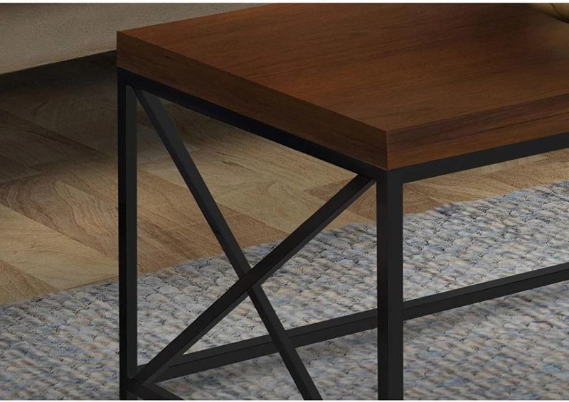 Modern Wood Brown Coffee Table for Living Room