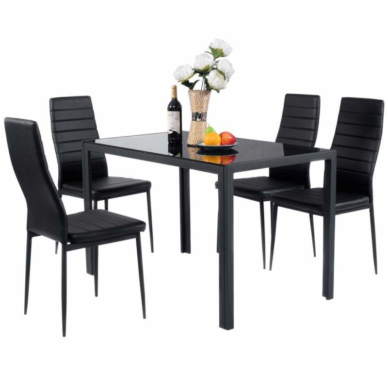 Popular Glass Dining Tables Dining Room Furniture Chinese Rectangular Dining Tables