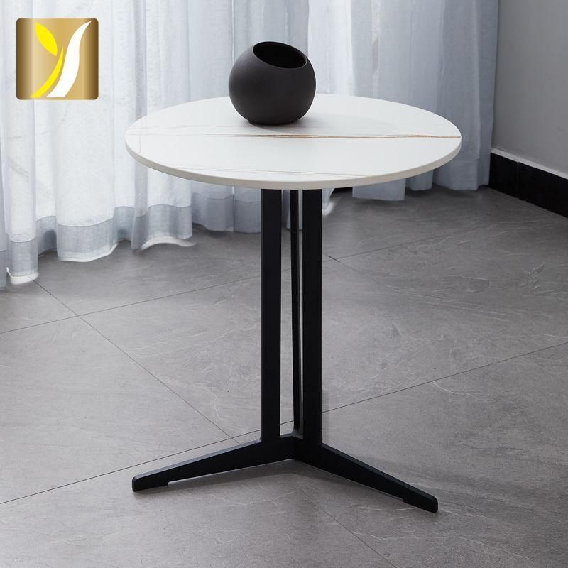 New Modern Luxury Round Portable Side Table Small Coffee Table