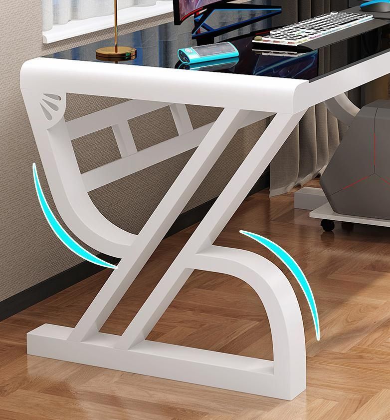 Computer Desk Desktop Simple Desk Simple Modern Tempered Glass Table
