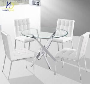 1+4 Hot Sale Design Glass Dining Table Set (DT-811 C-001)