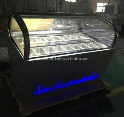 2018 Hot Selling Blast Ice Cream Display Showcase