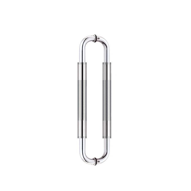 Polished 304 Stainless Steel Double Side Fixing Glass Door Pull Handle