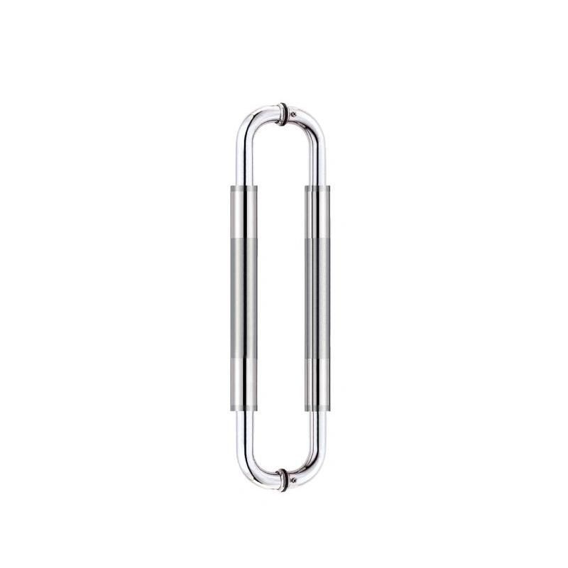 Polished 304 Stainless Steel Double Side Fixing Glass Door Pull Handle