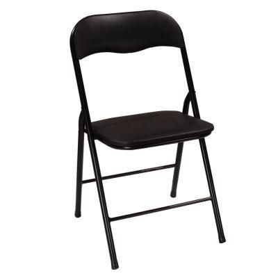 China Wholesale Metal Vinyl Folding Chair for Home Office Furniture