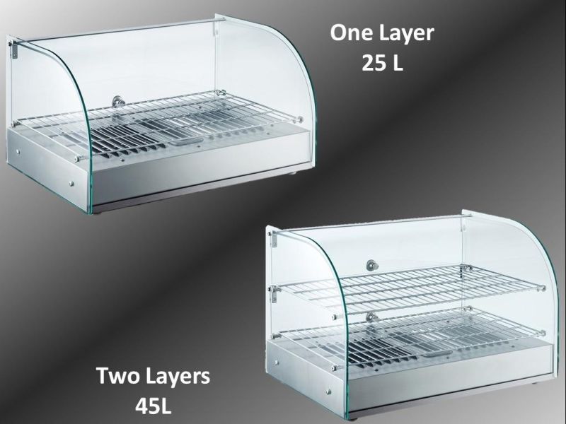 Glass-Hot-Case-Food-Display-Warmers-Showcase