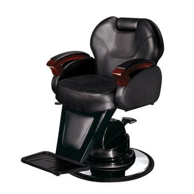 Hl-9008A Salon Barber Chair for Man or Woman with Stainless Steel Armrest and Aluminum Pedal