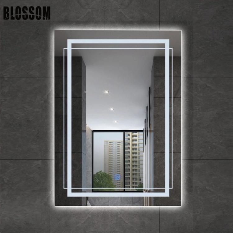 Espejos LED Backlit Lighted Bathroom Vanity Touch Switch Mirror