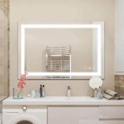 Modern Lighted LED Mirror for The Bathroom Makeup Mirror with Lights Table in Horizontal and Vertical