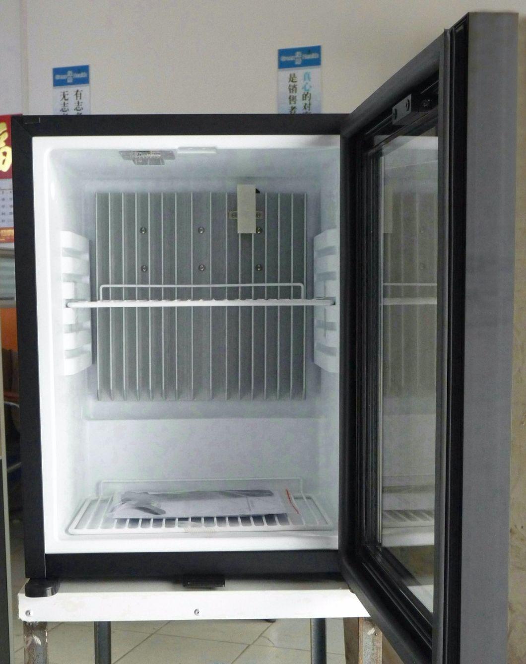 Hotel Glass Door Automatic Defrosting Mini Bar Fridge for Red Bull Showcase