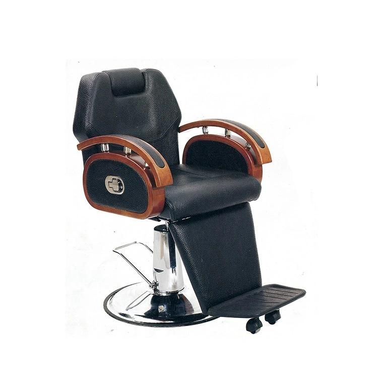 Hl- 6116 2021 Salon Barber Chair for Man or Woman with Stainless Steel Armrest and Aluminum Pedal