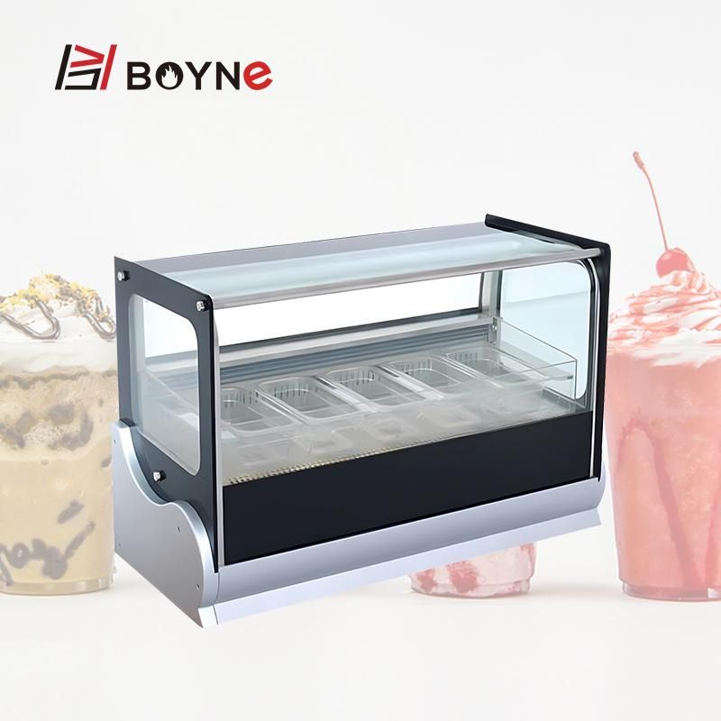 Milk Tea Material Storage Chiller Ice Cream Display Cabinet