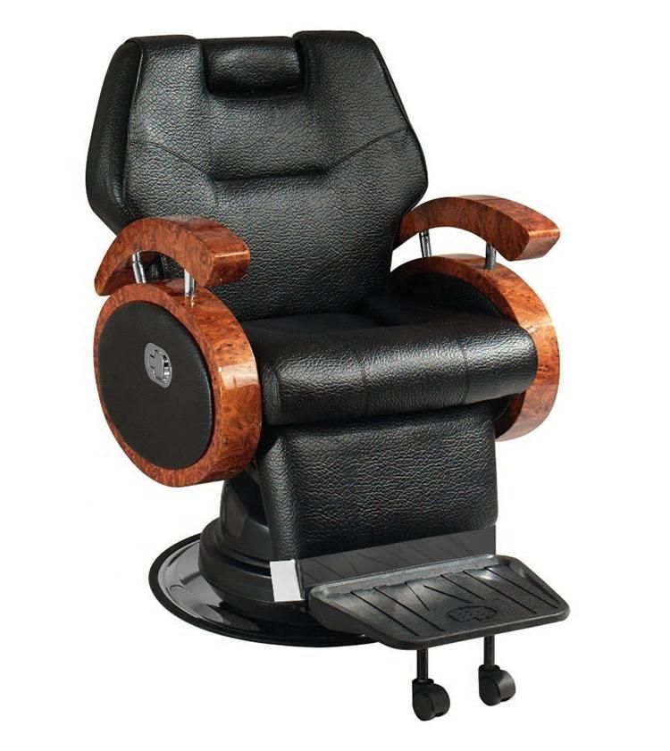 Hl- 6116 2021 Salon Barber Chair for Man or Woman with Stainless Steel Armrest and Aluminum Pedal