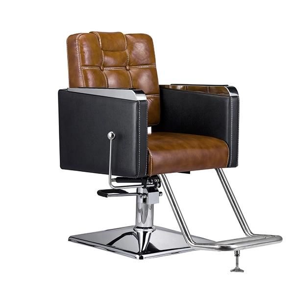 Hl-1180 Salon Barber Chair for Man or Woman with Stainless Steel Armrest and Aluminum Pedal