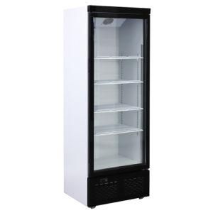 Hollow Glass Door Commercial Refrigerated Showcase Bottle Beverage Cooler Showcase