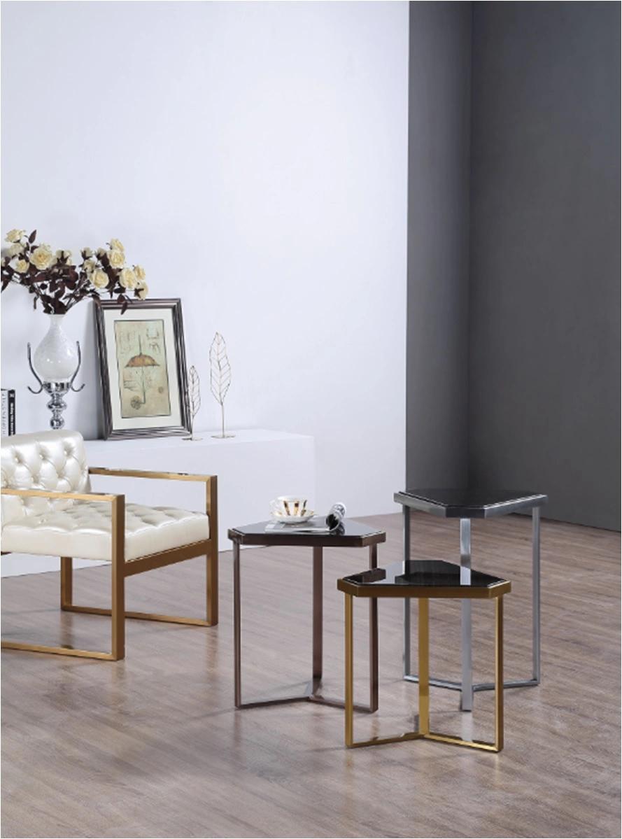 New Design Marble Coffee Table Set for Home Restaurant Furniture