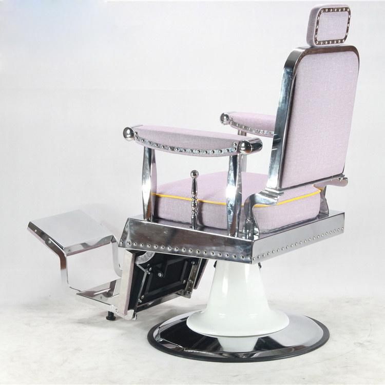 Hl-9267 Salon Barber Chair for Man or Woman with Stainless Steel Armrest and Aluminum Pedal