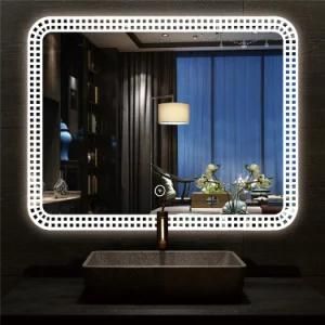 Custom New Design Decorative Hotel Shower Bath Bathroom Smart LED Mirror