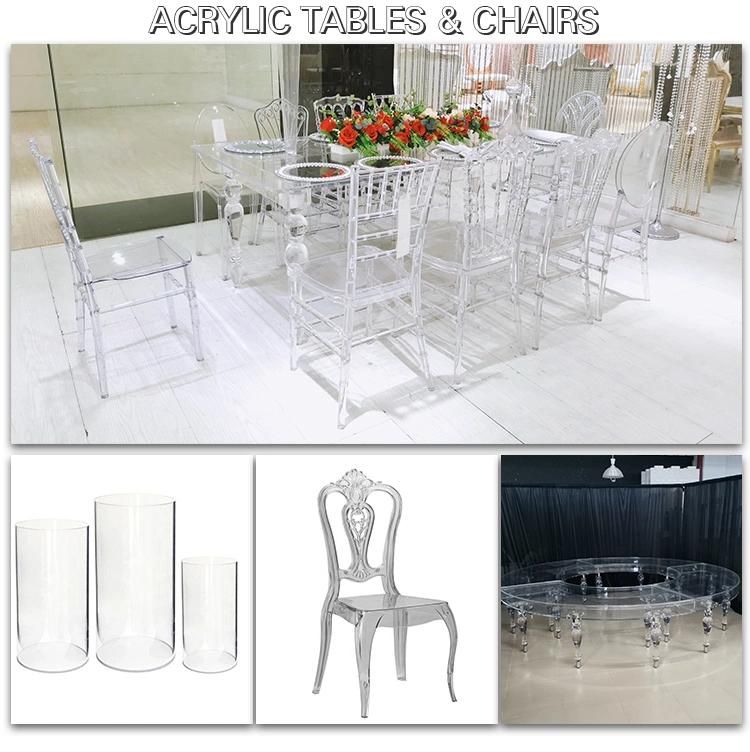 Euro Style Stainless Steel with Glass Top Bar Table Cake Table for Event