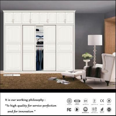 Custom Euro Style High Quality PVC Sliding Door Wardrobe