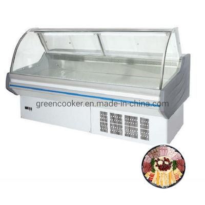 High Quality Auto Defrosting Supermarket Meat Showcase/ Cooked Food Cold Refrigerator