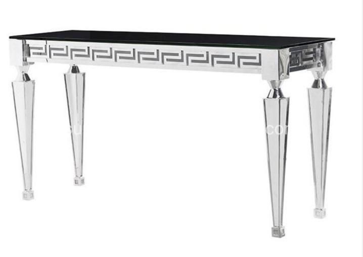 Hotel Restaurant Furniture Black Glass High Top Bar Table