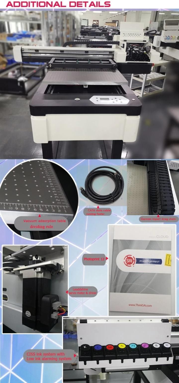 A1 Size Small Format 6090 UV Printer LED Universal UV Flatbed Printer for Mobile Phone Case/Tile/Glass/Bottle