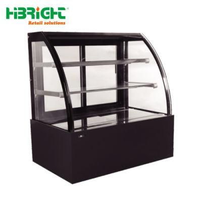 2~8 C Commercial Cake Cabinet Cooler with Curved Glass