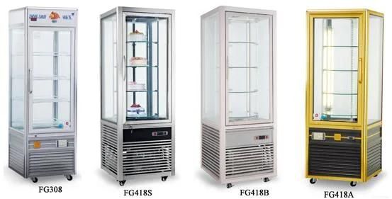 1800mm Three-Layers Curved Glass Refrigerated Cake Display Cabinet Fridge Freezer