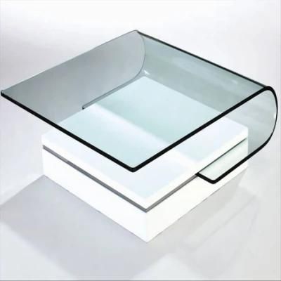 Tempered Glass Bent Table with AS/NZS2208: 1996, BS6206, En12150 Certificate