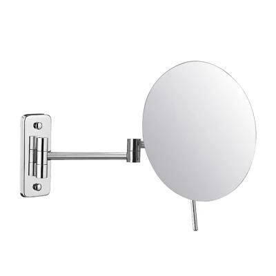 Kaiiy Stainless Steel Wall Mounted Single Sided Round Shape Vanity 3X Bathroom Mirror