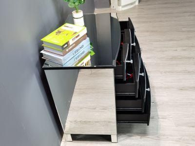 New Style China Made Wooden Furniture Mirrored Drawers