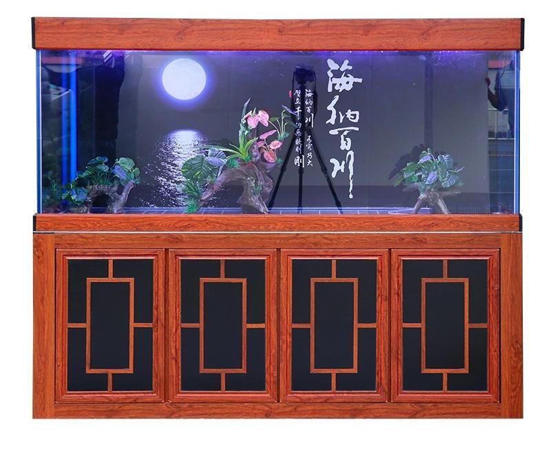 Glass Large Aquarium Arowana Fish Tank Base Cabinet Ecological Landscape