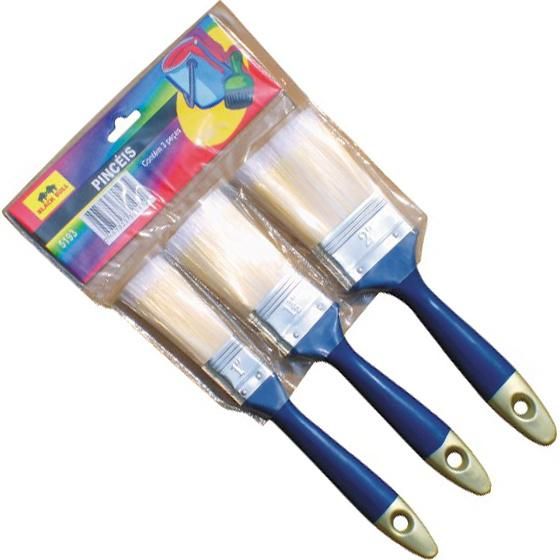 3 Piece Bristle Paint Brush Set