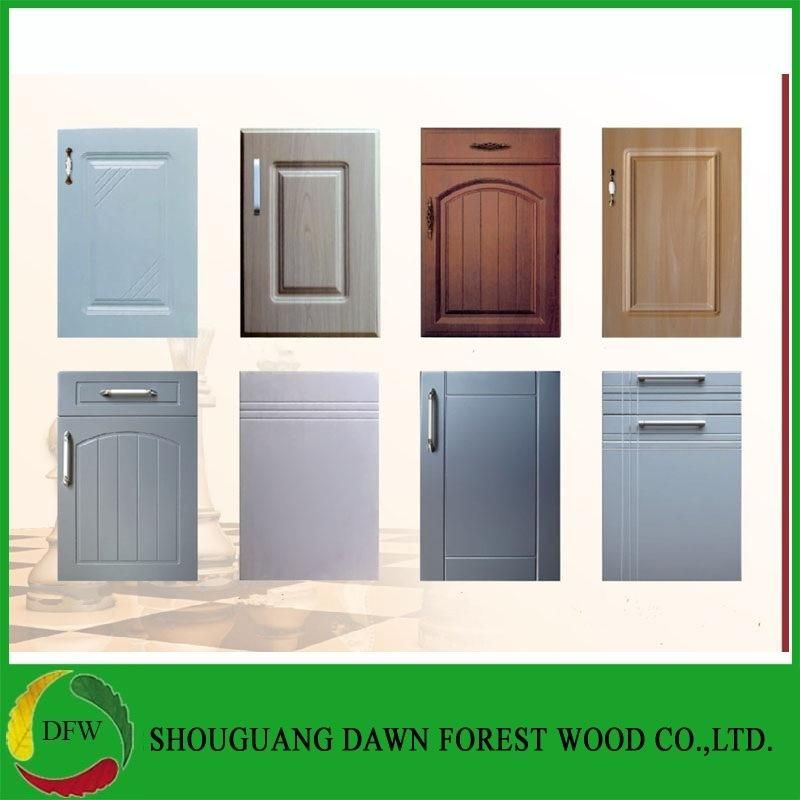 2017 Shouguang Dawn Forest Wood PVC Film Kitchen Cabinet Door