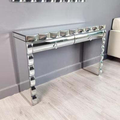 Simple Style Modern Domestic Crushed Diamond Mirrored Hallway Table