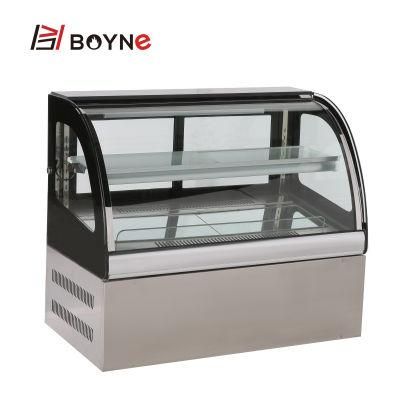 Commercial Table Top Fan Cooling Cake Chiller Display Showcase
