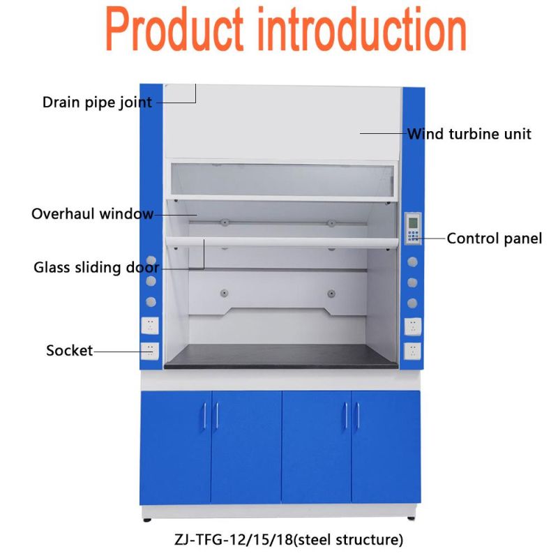Good Quality Ventilation Cupboard All Steel Lab Use Fume Hood