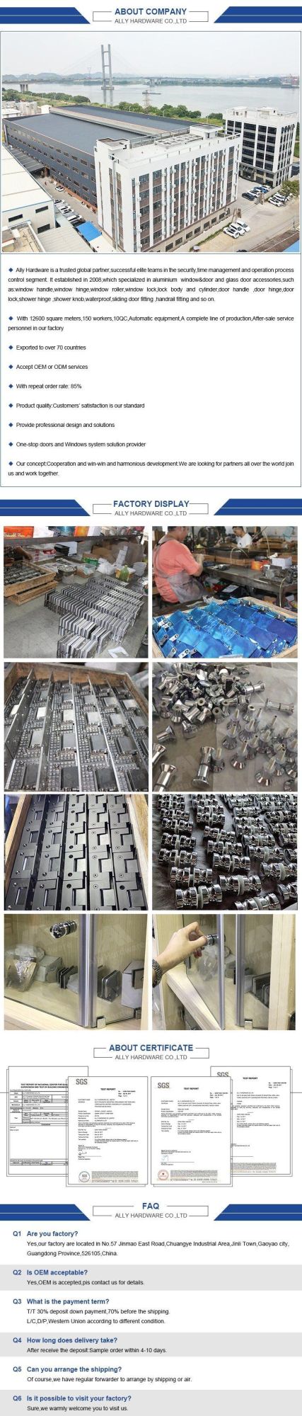 Good Price Bathroom Zinc Alloy Glass Clamps for 10mm Glass