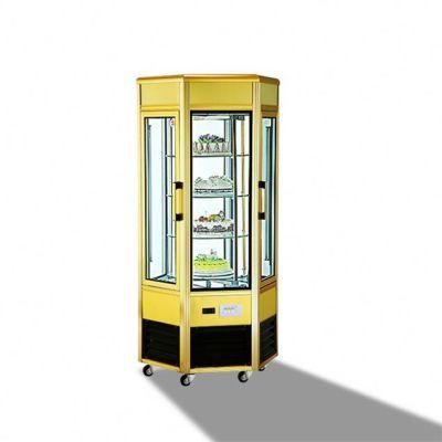 All Sides Glass Door Commercial Refrigerator Cake Showcase for Flower