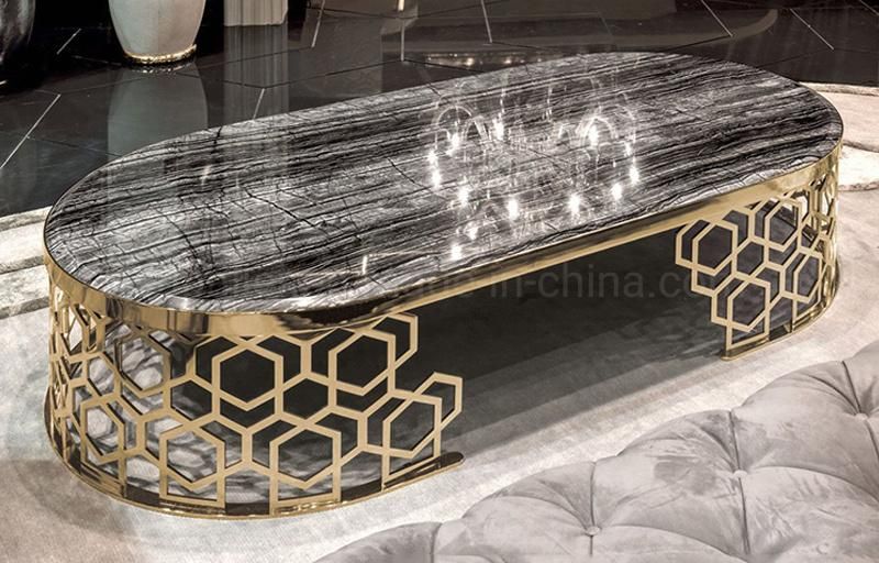 Luxury Design Stainless Steel Base Hotel Coffee Table