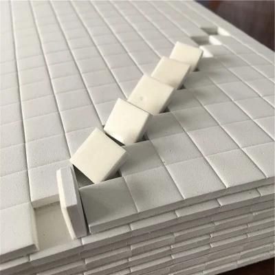White EVA Rubber Protector Pads with Cling Foam for Glass Protecting -Size 15X15X4mm