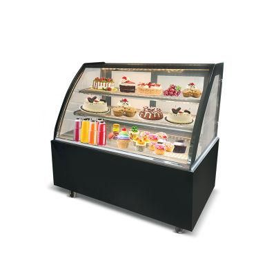 Refrigerated Cake Showcase with 3 Layers Glass Shelf, Pastry Showcase Cooler, Refrigerated Display Case