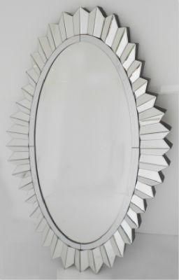 Modern Design Glass Silver Wall Makeup Mirror for Bathroom