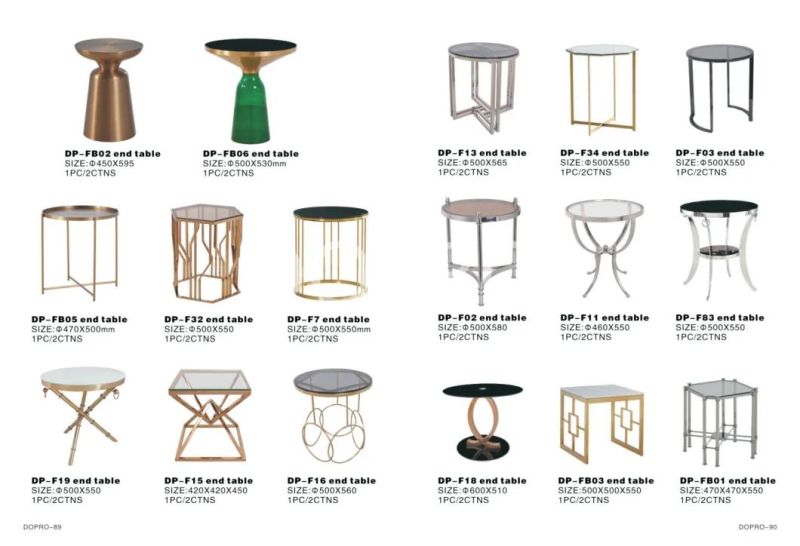 Metal Furniture Ceramic Top Tea Table New Design 2020