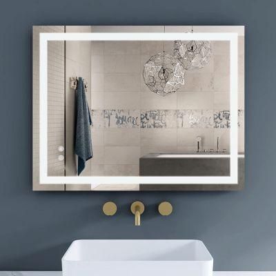 Custom Size Glass Gold Mirror Metal Black Frame Large Station Stereo Full Length Floor Wall Mirror